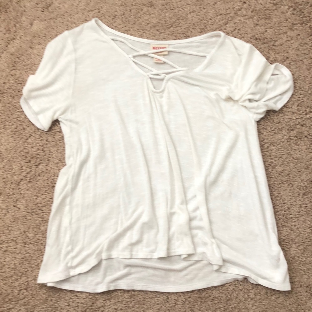 Crossed White Tee